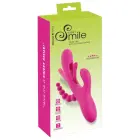 Sweet Smile Triple Vibe Vibrator with Flicking Tongue – 24.4 cm (9.6″) – Pink — Photo 1