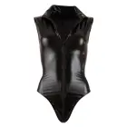 Wet look bodysuit with zipper – Black – L — Photo 8