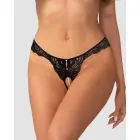 Trinise mežģīņu stringi ar atvērtu starpkāju – 2XL/3XL — Foto 3
