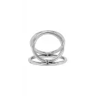 Locked Triple Ring Penis Ring – 3.2 cm – Black — Photo 4