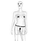 Leather Hip Belt and Rings with 4 Clamps Фото num