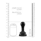 Globy - Klaasist vibraator iminapaga – 20–23 cm (8–9″) – Must — Foto 7