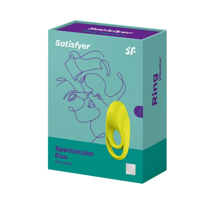 Satisfyer Spectacular вибрирующее кольцо для члена с двойным ремешком – зеленый
