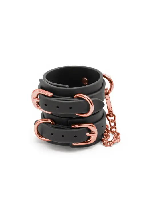 Bondage Couture фиксаторы для запястий из искусственной кожи – чёрные