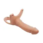 Hollow Silicone Dildo Strap-on – 25.7 cm (10.1″) – Skin — Photo 2