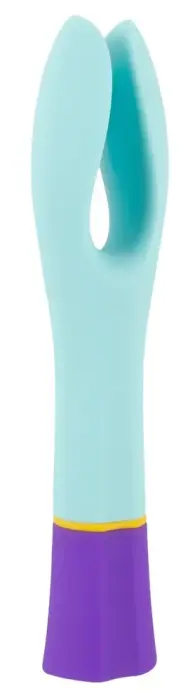 bunt. dubultais vibrators – 18.2 cm (7.2″) – daudzkrāsains Foto 4