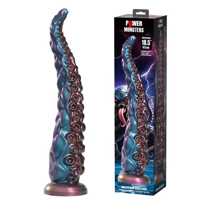 Power Monsters Maelstrom Beastlord – 47 cm Rippled Monster Dildo