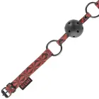 Begme Red Edition – дышащий кляп из веганской кожи – 65 см — Фото 3