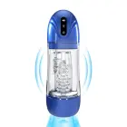 SonicPull - Siurbimo ir vibracijos masturbatoriaus siurblys – Daugialypės terpės patobulinimas – Mėlyna metalikė Photo