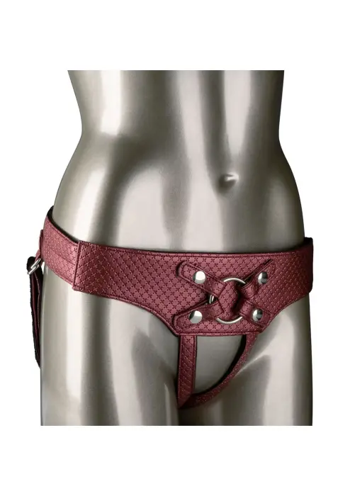 The Regal Empress Faux Leather Harness – Red