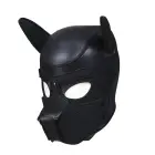 Neoprene Puppy Dog BDSM Hood – Black – L — Photo 2