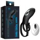 Regulējams dubultais dzimumlocekļa gredzens ar tālvadības pulti Foto 1