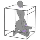 Secret Dome Bukkake BDSM krēsls – violets Foto 13