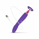 EasyToys Intimate Vacuum System & Dual-Ended dubultais vibrators – violets — Foto 9