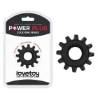 POWER PLUS – peenise rõngas – pehme TPE – must — Foto 1