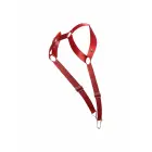 DNGEON Straigh Back ķermeņa siksnu josta – sarkana – One size — Foto 2