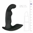 TOYJOY Dynamic Duke Ribbed Silicone Intimate Massager – 13 cm – Black — Photo 4