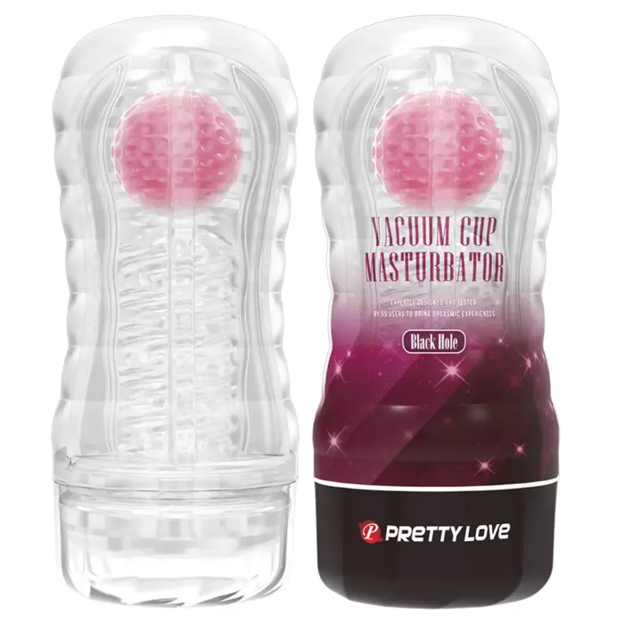 PRETTY LOVE - Vacuum Cup Masturbator Black Hole ABS TPR