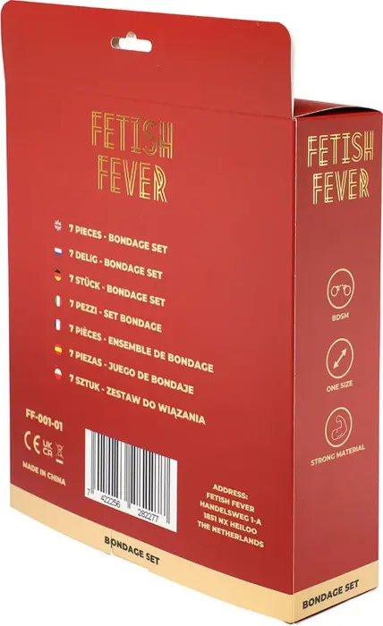 Fetish Fever - Bondage Set - 7 pieces - Black Foto 3