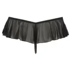 Cottelli Collection – open G-string with frills and pearls – black – M — Photo 7
