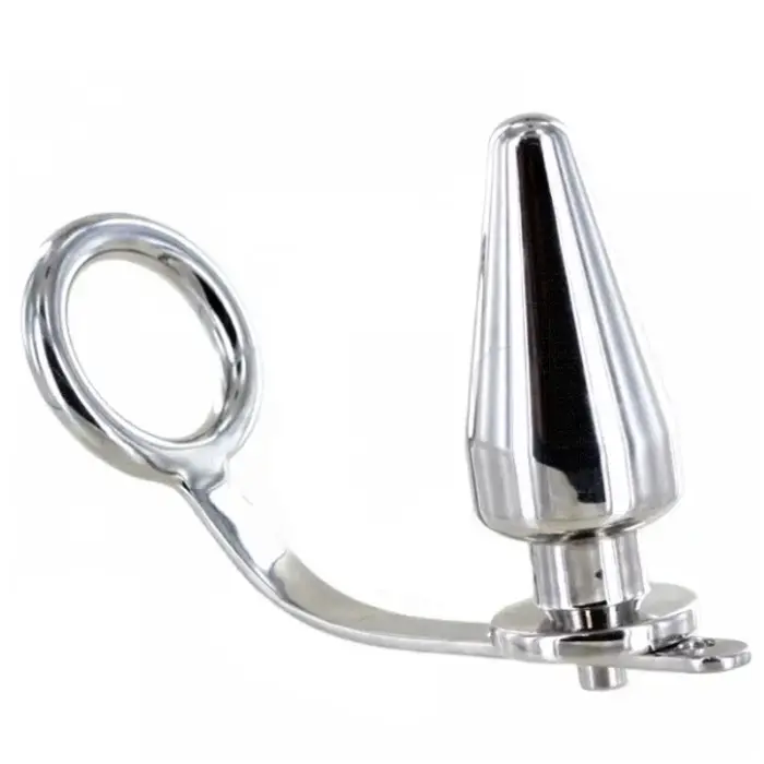 Metal Hard Steel Intimate Ring & Plug System – 5 cm (2″) – Серебряный