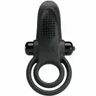 Pretty Love BI-210203 Dual Motor Silicone Intimate Ring – Black — Photo 3