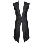 RMMarco001 Wetlook Vest with Silver Zipper – Black – M — Photo 7