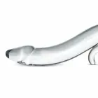 Glas No. 14 – lenktas stiklinis dildo su rankena – 20 cm — Nuotrauka 2