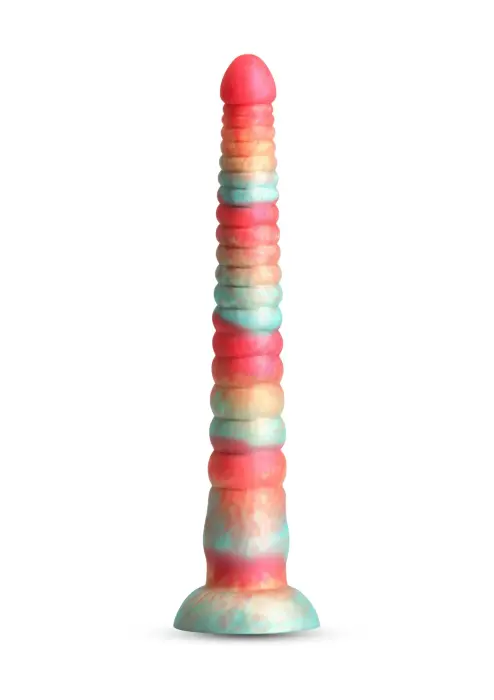 Сегментированный дилдо – 30.5 cm (12″) – Красный
