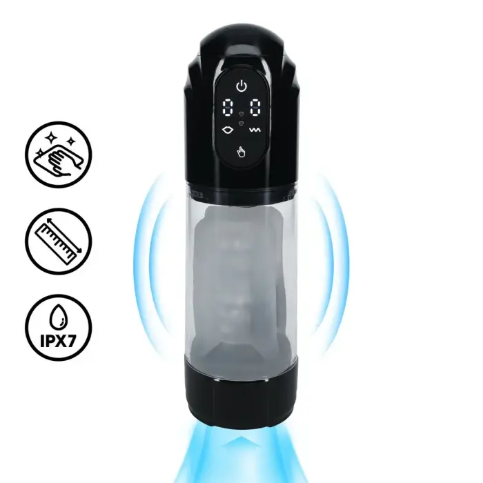 TechnoThrust Automatic Intimate Pump Black – Waterproof, Adjustable System