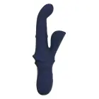 GODDESS IRIS Duo Vibrator with Sliding Bead – 23.5 cm (9.25″) – Dark Blue — Photo 4