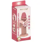 Silikoonist peenis realistliku eesnahaga – 18 cm (7″) – Must Photo