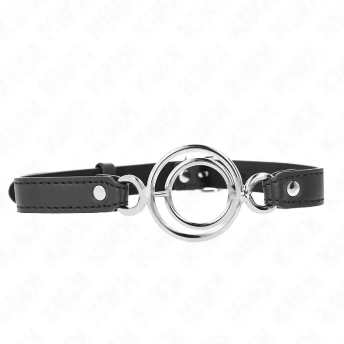 KINK Gag System Black – Adjustable Multi O-Rings, 63x2.5 cm, 5 cm Ring