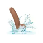 CalExotics Realistic Textured Dildo with Balls and Suction Cup – 15 cm (6″) – Brown — Photo 6