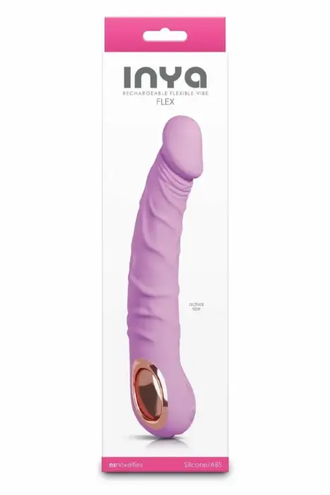 INYA FLEX Bubblegum – flexible silicone vibrator – pink – 22 cm – rechargeable