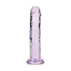 Taisns reālistisks dildo ar piesūcekni – 15.5 cm (6.1″) – Violets Foto 7