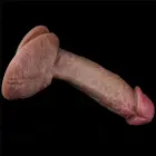 LoveToy – dual-layer silicone natural cock – realistic dildo with suction cup and balls – 19 cm (7,5'') — Photo 4