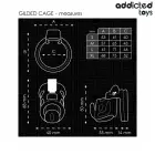Addicted Toys Locked Gilden Cage силиконовая интимная система – 8.5 cm (M размер) — Фото 5