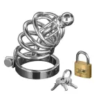 Asylum - Chastity Cage with 4 Rings - S/M — Photo 2