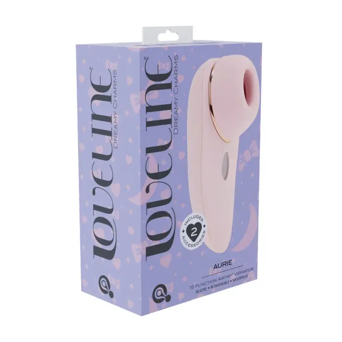 Aurie - AirTap vibratorius su dviem antgaliais – rožinis