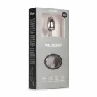 EasyToys aliuminis analinis kištukas su dirbtine lapės uodega – 7.1 cm – sidabrinis — Nuotrauka 5