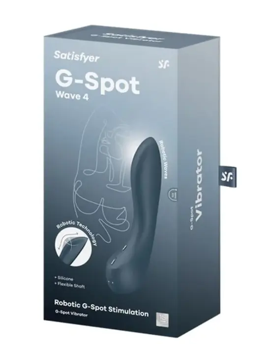 Satisfyer G-Spot Wave 4 роботизированный пальчиковый вибратор для точки G – 15 cm (5.9″) – розовый