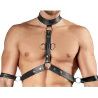 Svenjoyment Bondage – men's harness pants set with chest harness and 4 restraints – black – XL — Photo 5