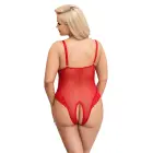 Cottelli CURVES Crotchless Bodysuit – Red – 2XL — Photo 4