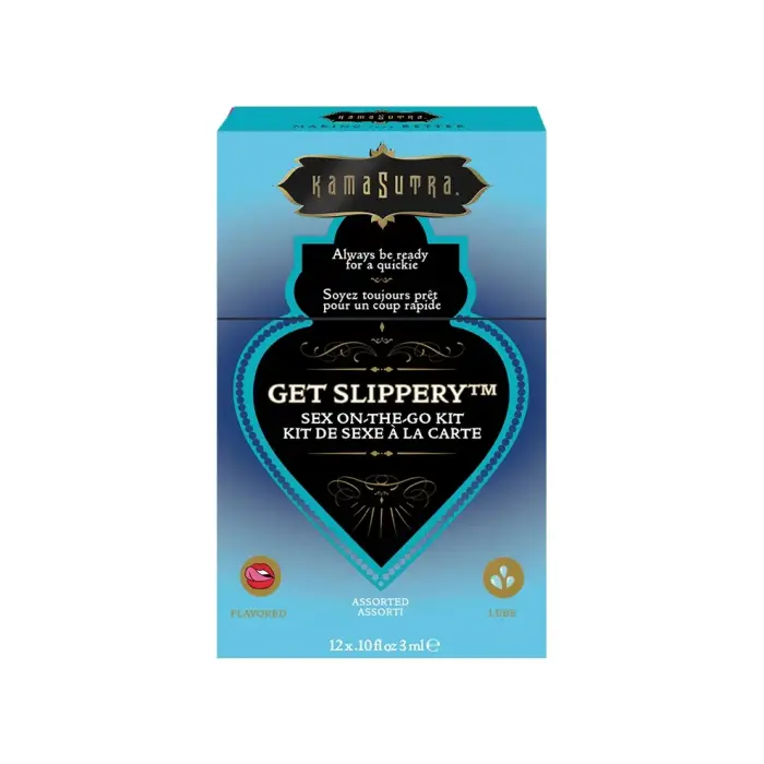 Kama Sutra Sex-To-Go Get Slippery дорожный набор лубрикантов – 12 саше