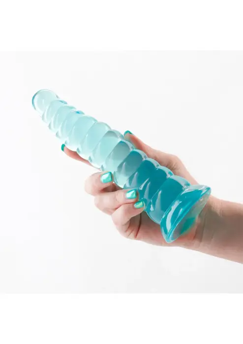 Fantasia Nymph – Zaļš silikona dildo – 20 cm (8″) Foto 3