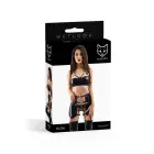 Glossy Elsa Wetlook Lingerie Set – Black – S — Photo 5