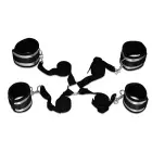 Struggle My Bed Restraints – bed restraint set – neoprene – black/silver — Photo 2