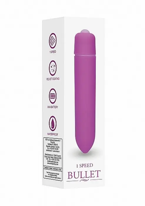 1 ātruma lodes vibrators – 9.3 cm (3.7″) – violets Foto 2
