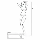 Passion BS085 Seamless Geometric Pattern Catsuit – White – M — Photo 5